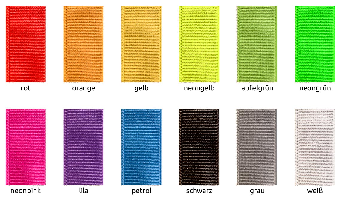 Gummiband Farben