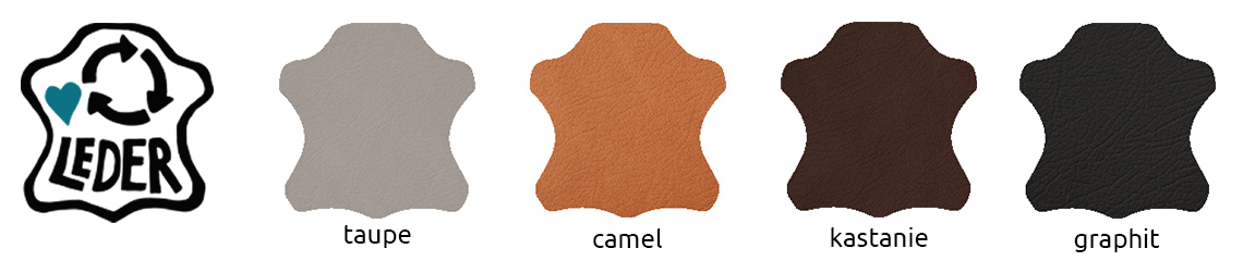 Farben recyceltes Leder