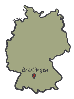 Deutschlandkarte Breitingen