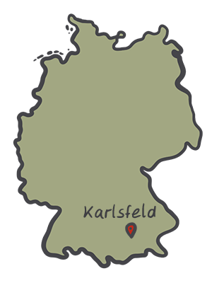 Deutschlandkarte Karlsfeld