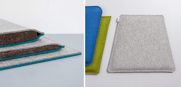 Sitzkissen aus Filz Wollpolsterung Designerstuhl