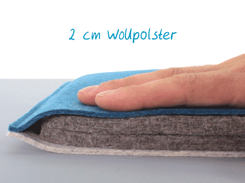 2cm Wollpolster