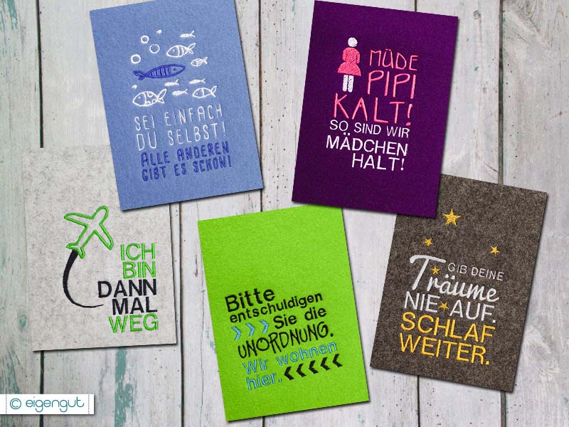 Postkarte mit Spruch