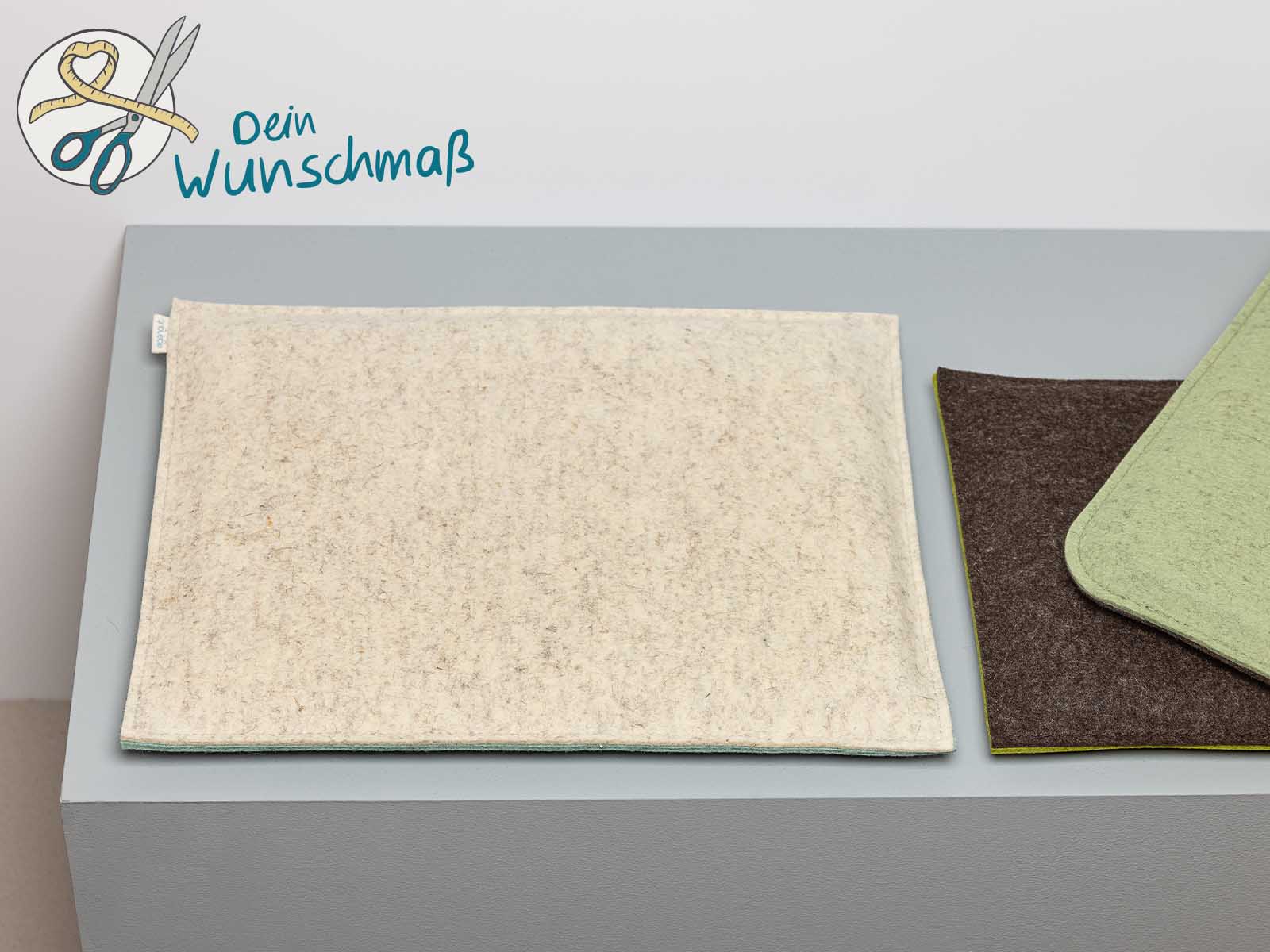 Sitzkissen aus Filz auf Wunsch gepolstert und nach Maß gefertigt von 15 bis 50 cm