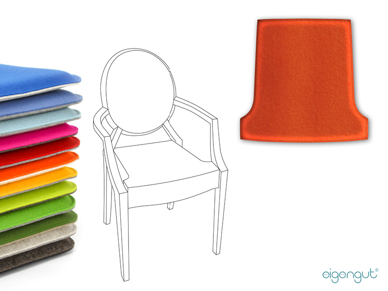 Wohnen Sitzkissen Aus Filz Passend Für Louis Ghost Chair