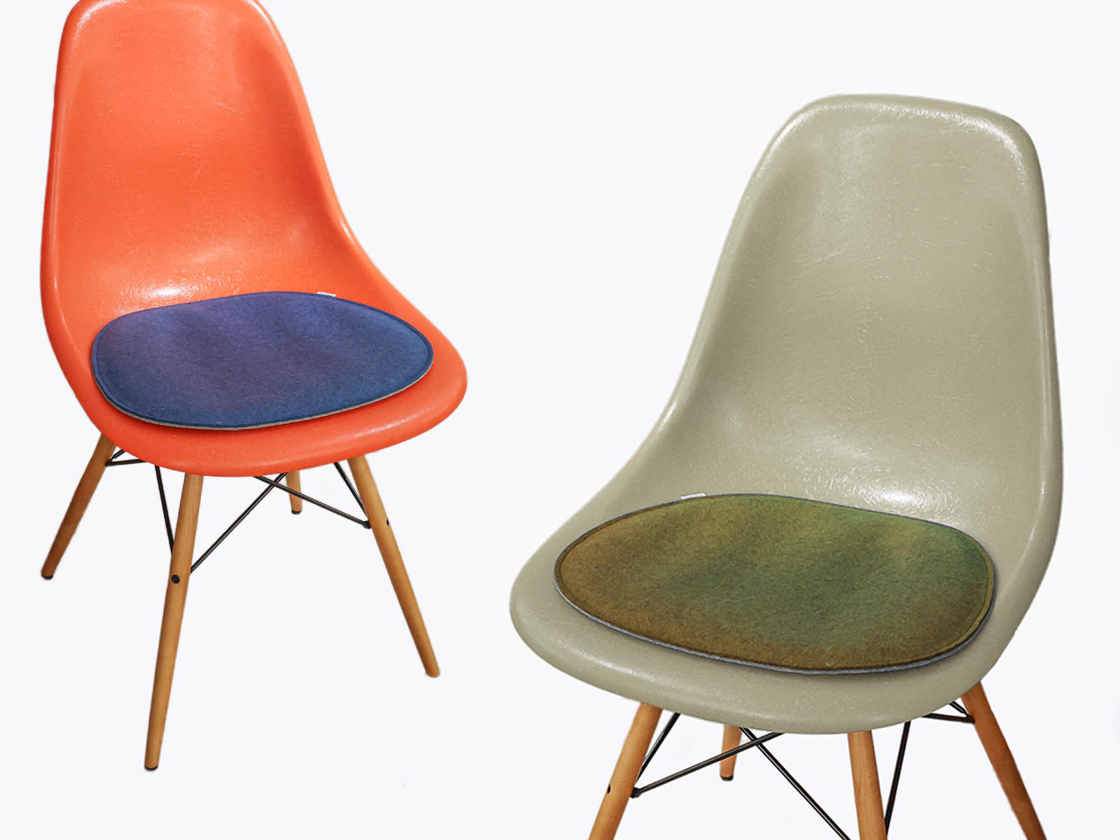 Sitzkissen für Eames Plastic Side Chair DSW, DSR DSS, Filz