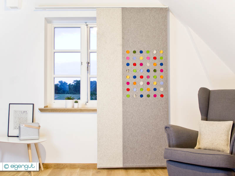 Vorhang Aus Filz Auf Maß Mit Dots