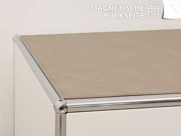 Auflage-aus-recyceltem-Leder-magnetisch-fuer-USM-Haller-taupe-icon
