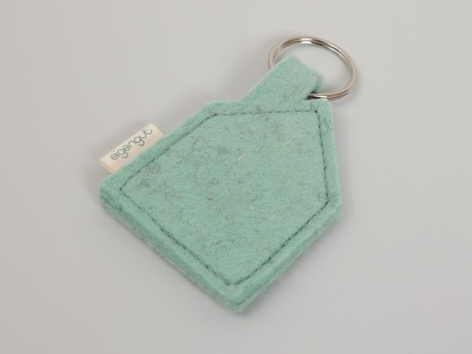 Schlüsselanhänger aus Filz Haus