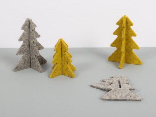 Filz-Tannenbaum-Aufsteller-Tischdeko-senf-grau