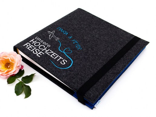 Fotoalbum-zur-Hochzeit-individuell-mit-Name-aus-Filz-Flitterwochen