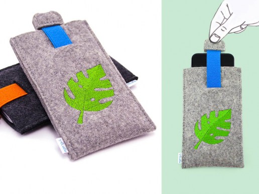 Handytasche-Sleeve-aus-Filz-Monstera-selber-gestalten-nach-mass