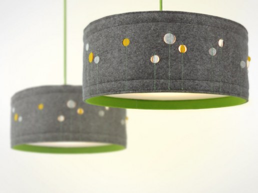 Lampe-Pendelleuchte-aus-Filz-Blumen