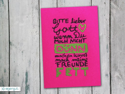 Postkarte-mit-Spruch-lustig-Bitte-lieber-Gott-mach-meine-Freunde-fett-01