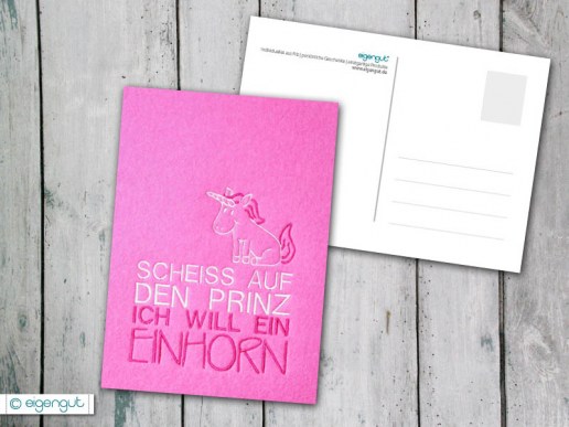 Postkarte-mit-Spruch-lustig-scheiss-auf-den-Prinz-ich-will-ein-Einhorn-02