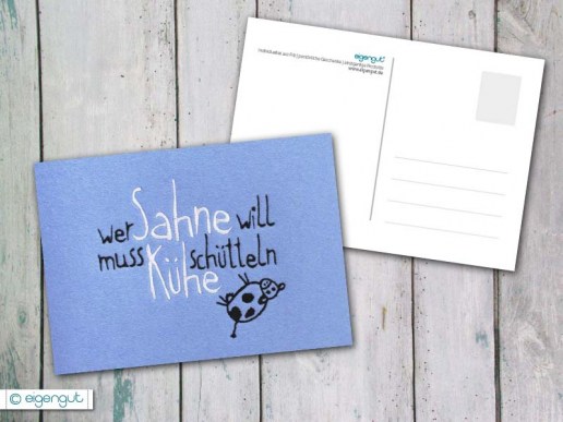 Postkarte-mit-Spruch-lustig-wer-Sahne-will-muss-Kuehe-schuetteln-02