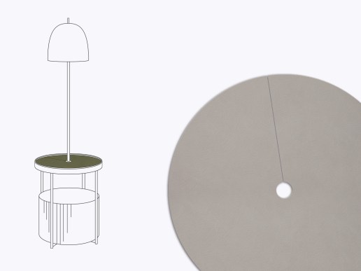 Recyceltes-Leder-Zuschnitt-Auflage-passed-fuer-Ikea-Beistelltisch-TRINDSNOE