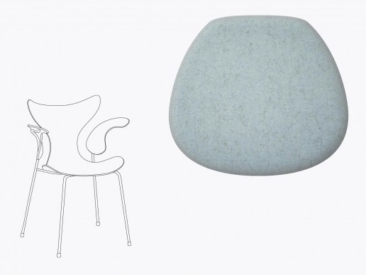 Sitzkissen aus Filz Fritz Hansen die Lilie 3208