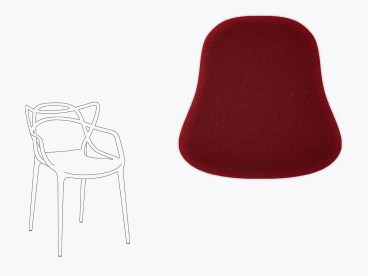 Sitzkissen aus Filz für Kartell Masters