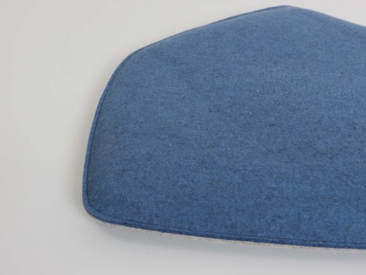 Sitzkissen aus Filz und Leder passend für Knoll Bertoia Diamond