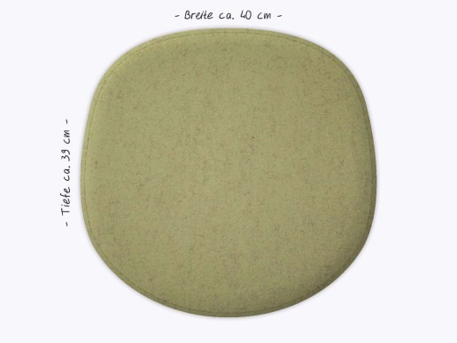 Sitzkissen aus Filz und recyceltem Leder für Muuto Fiber Armchair