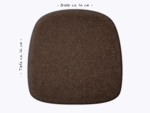 Sitzkissen-aus-Filz-fuer-Stuhl-Andersen-AC2-jurabraun-mit-Masse