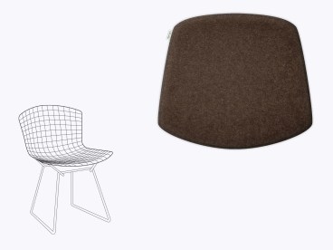 Sitzkissen aus Filz passend für Knoll Bertoia Stuhl