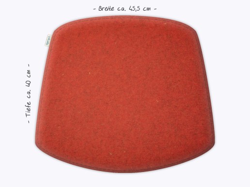 Sitzkissen aus Filz passend für Knoll Bertoia Stuhl