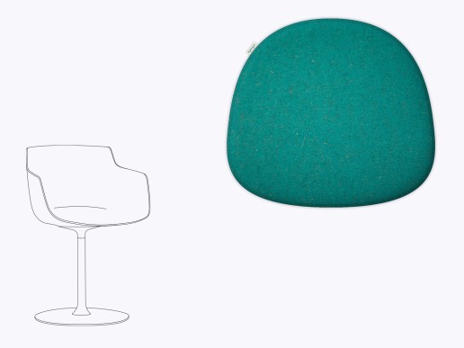 Sitzkissen aus Filz passend für MDF Italia Flow Slim