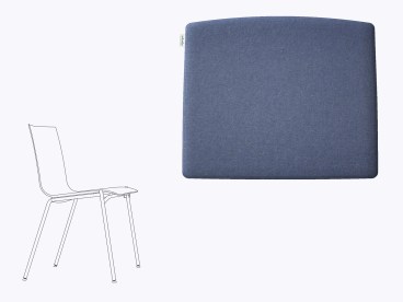 Sitzkissen aus Filz passend für Thonet S160/S161/S180 Farbe ozean