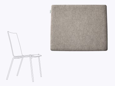 Sitzkissen aus Filz passend für Thonet S164/S165/S184 Farbe grau