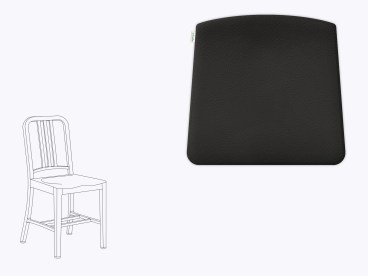 Sitzkissen aus Filz und recyceltem Leder für Muuto Fiber Armchair