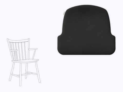 Sitzkissen aus Filz und recyceltem Leder