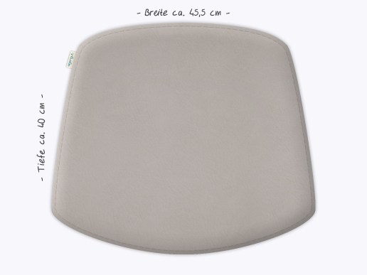 Sitzkissen aus Filz und Leder passend für Knoll Bertoia Stuhl