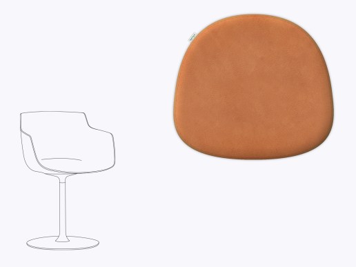 Sitzkissen aus Filz und Leder passend für Magis Chair One