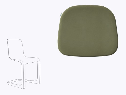 Sitzkissen aus Filz und recyceltem Vitra EVO-C