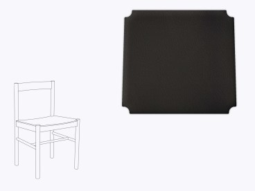 Sitzkissen aus Filz und recyceltem Leder J178 FDB Møbler
