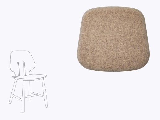 Sitzkissen aus Filz J67 FDB Møbler