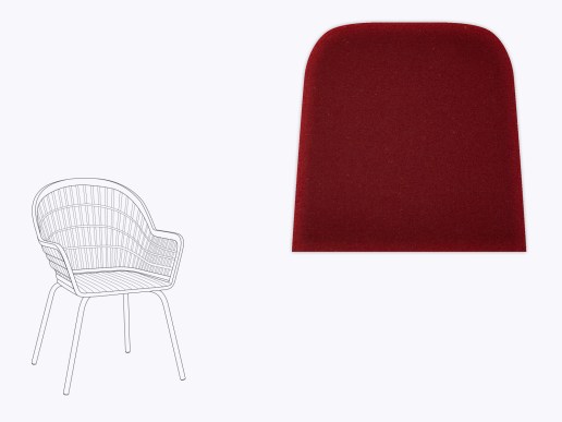 Sitzkissen-fuer-Stuhl-Nilsove-von-IKEA-aus-Filz-weinrot