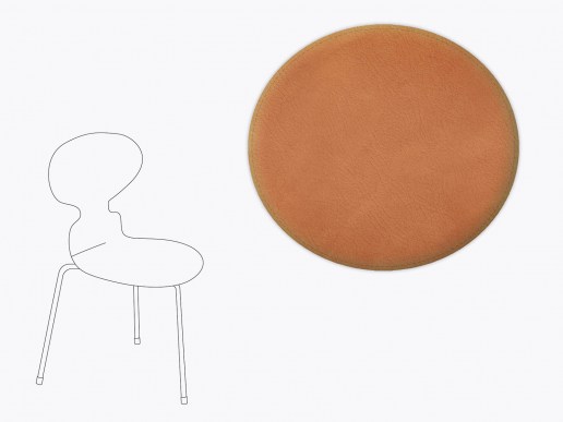 Sitzkissen für Ameise 3101 aus Filz und recyceltem Leder