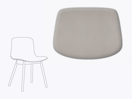 Sitzkissen aus Filz und recyceltem Leder HAY AAC 12