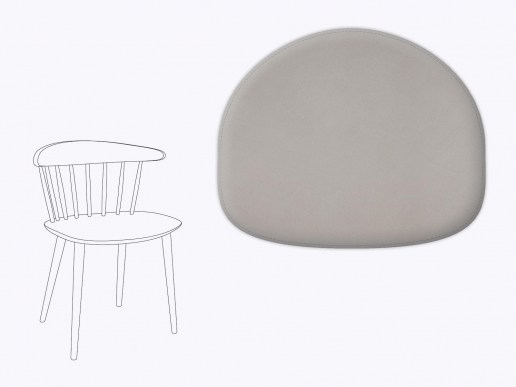 Sitzkissen aus Filz und recyceltem Leder für HAY Chair J104
