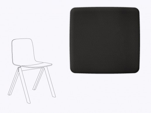 Sitzkissen aus Filz und recyceltem Leder für HAY Copenhague