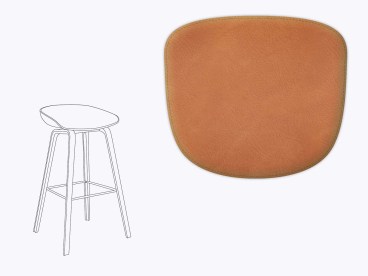 Sitzkissen aus Filz und recyceltem Leder für HAY AAS 32