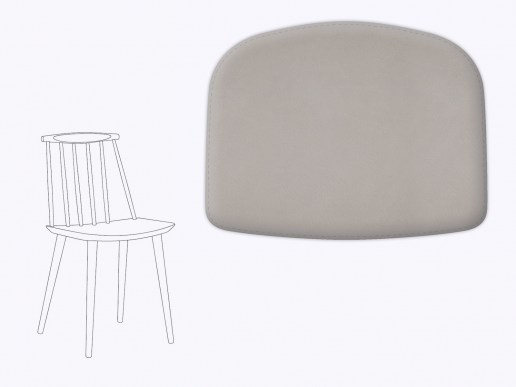 Sitzkissen aus Filz und recyceltem Leder HAY J77
