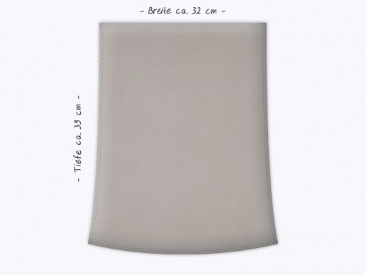 Sitzkissen-recyceltes-Leder-fuer-Kartell-Victoria-taupe-mit-Masse