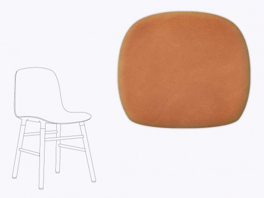 Sitzkissen Normann Copenhagen aus Filz und recyceltem Leder