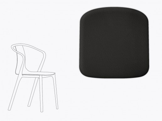 Sitzkissen aus Filz und recyceltem Leder Vitra Belleville
