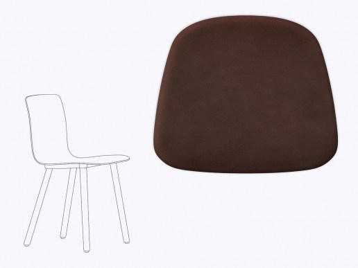 Sitzkissen Vitra HAL aus Filz und recyceltem Leder