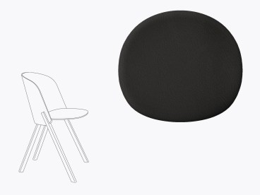 Sitzkissen aus Filz und recyceltem Leder e15 CH05 This